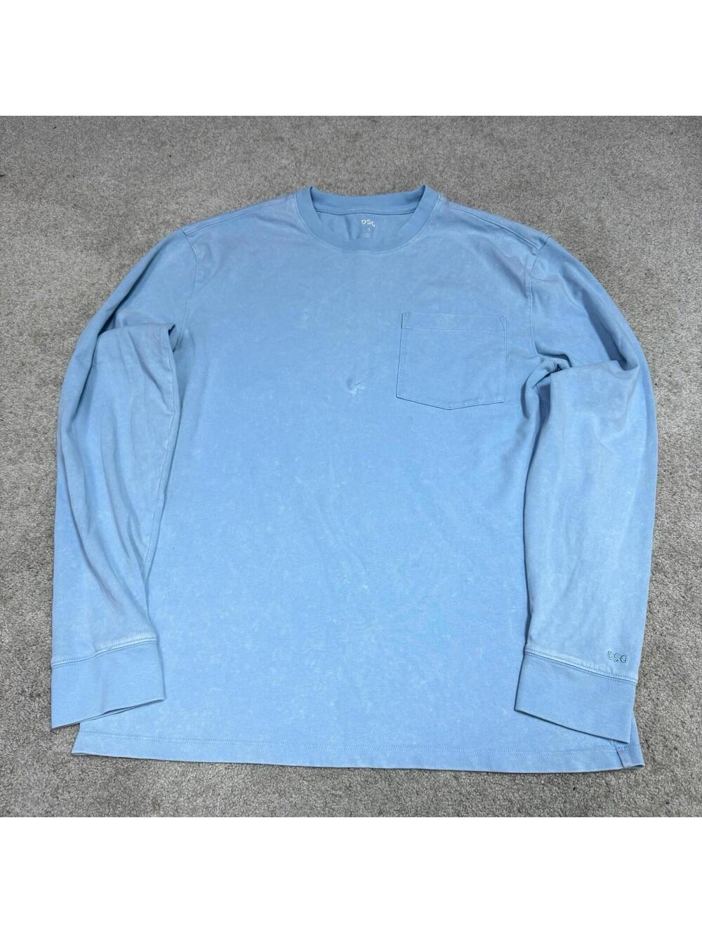 DSG T-Shirt Men’s Blue Long Sleeve Size Small